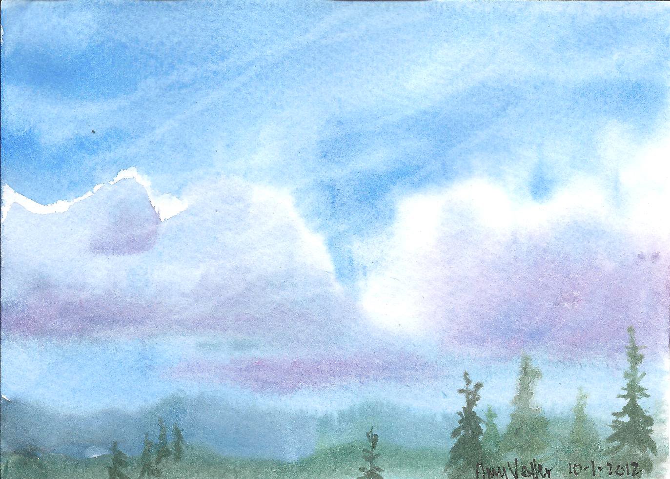 Amy's Art Journal Sky I & II