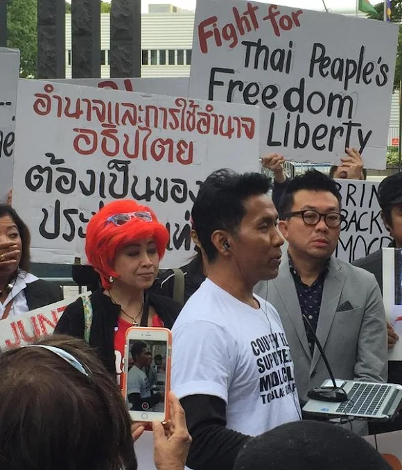 Protesting Prayuth Chan-ocha at the UN, New York on 26 September 2015 Part 3