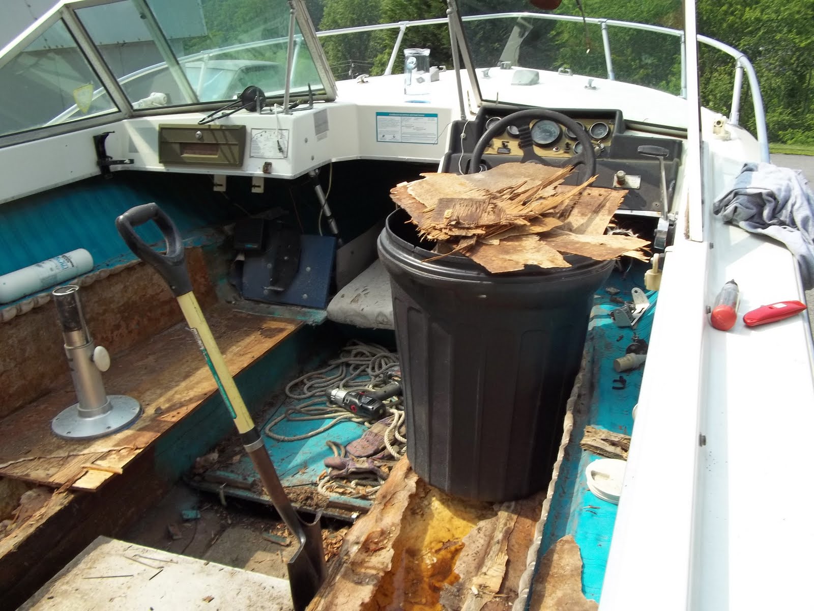 Fix your Old Boat How to repair rotten deck in Fiberglass boat