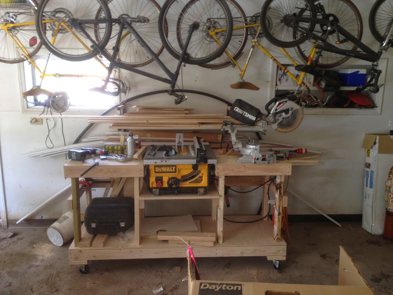 DIY Table Saw Stand on Casters The Wolven House Project