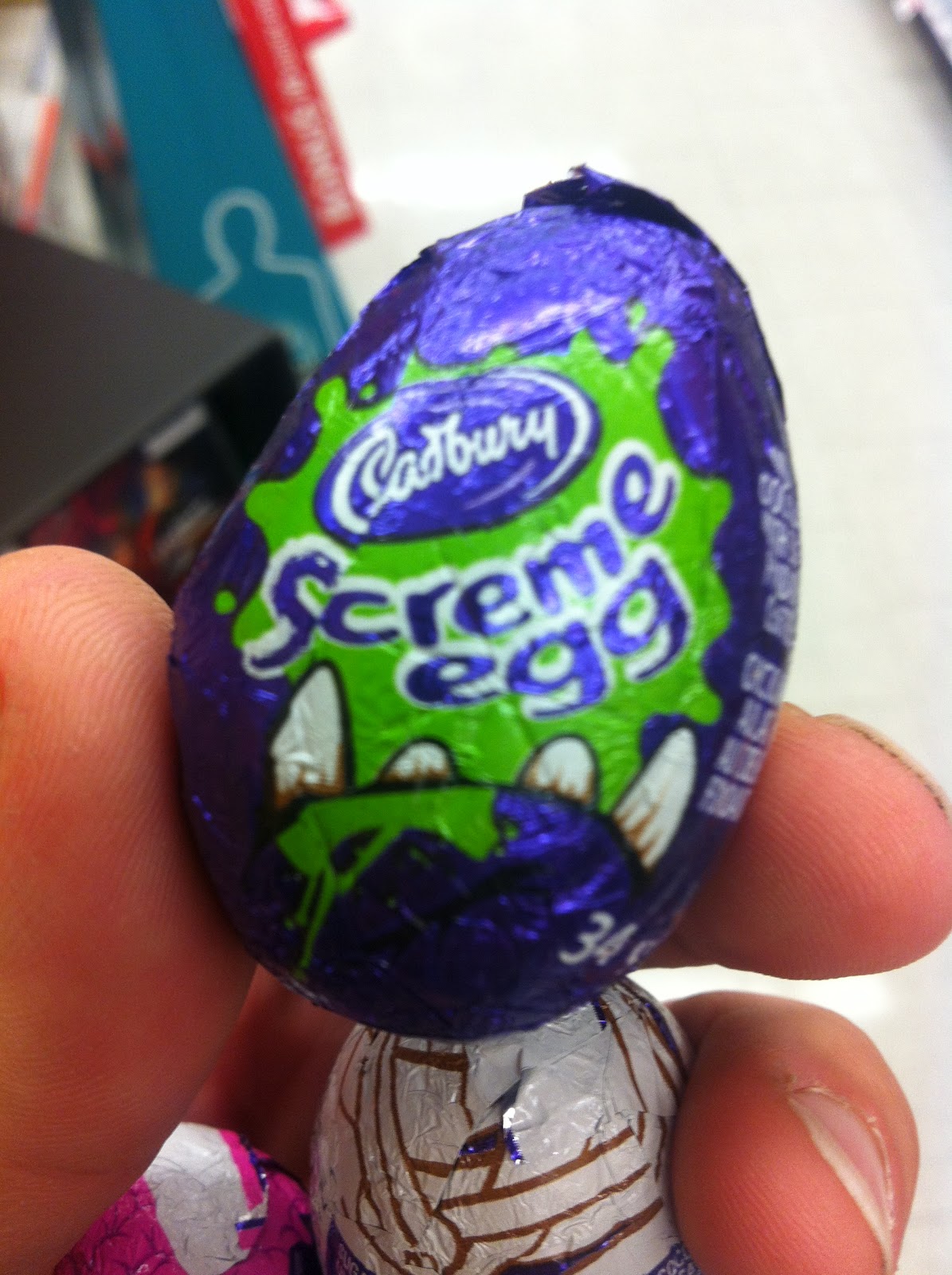 Walking The Candy Aisle Screme Egg design