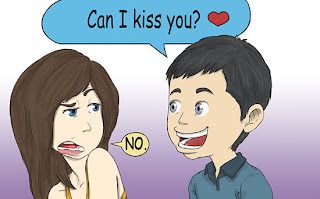 steps how to kiss a boy