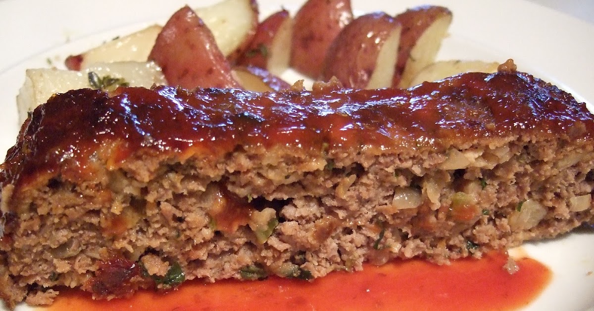 Her Yellow Apron Glazed Meatloaf