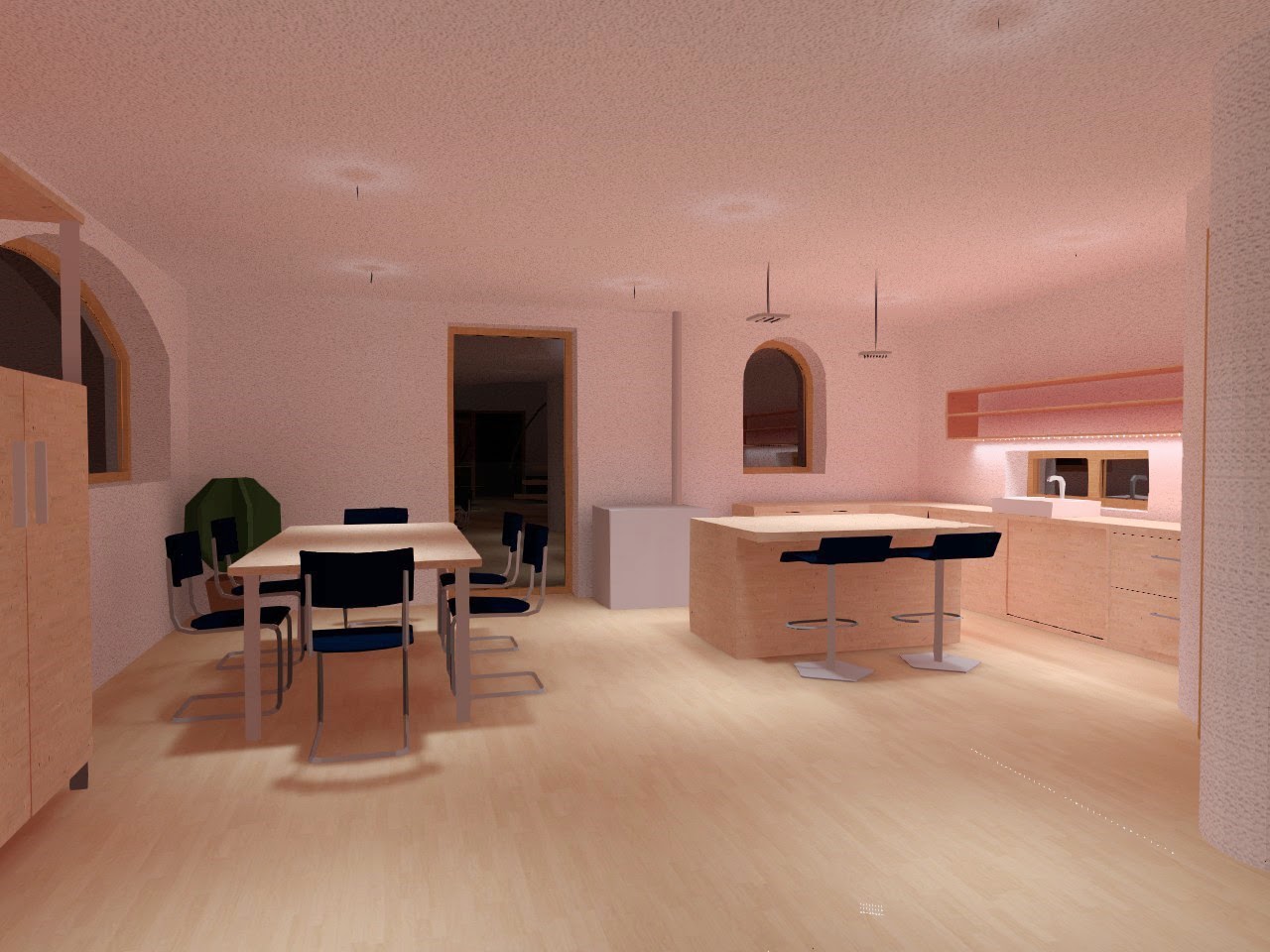 Luci soffitto travi a vista: illuminazione per soggiorno soffitto ...