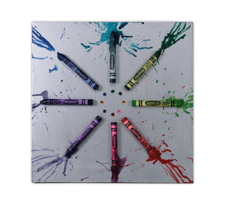 Crafts Direct Blog Crayon Canvases.