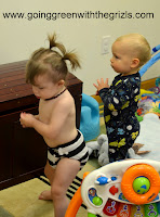 two toddlers playing