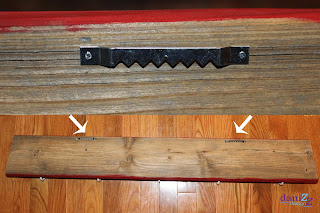 Wood Stocking Holder Step 9: Add Wall Hangers