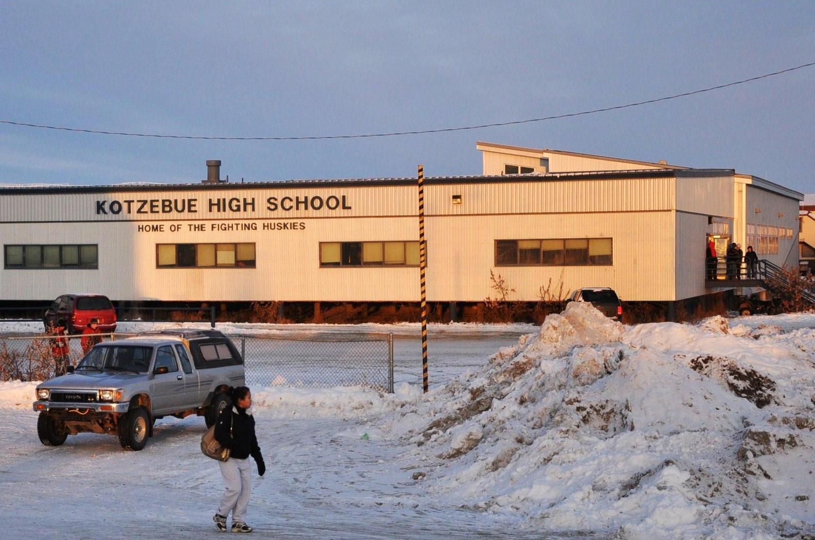 Ultima Thule Kotzebue, Alaska a mark in the Northwest Passage with a