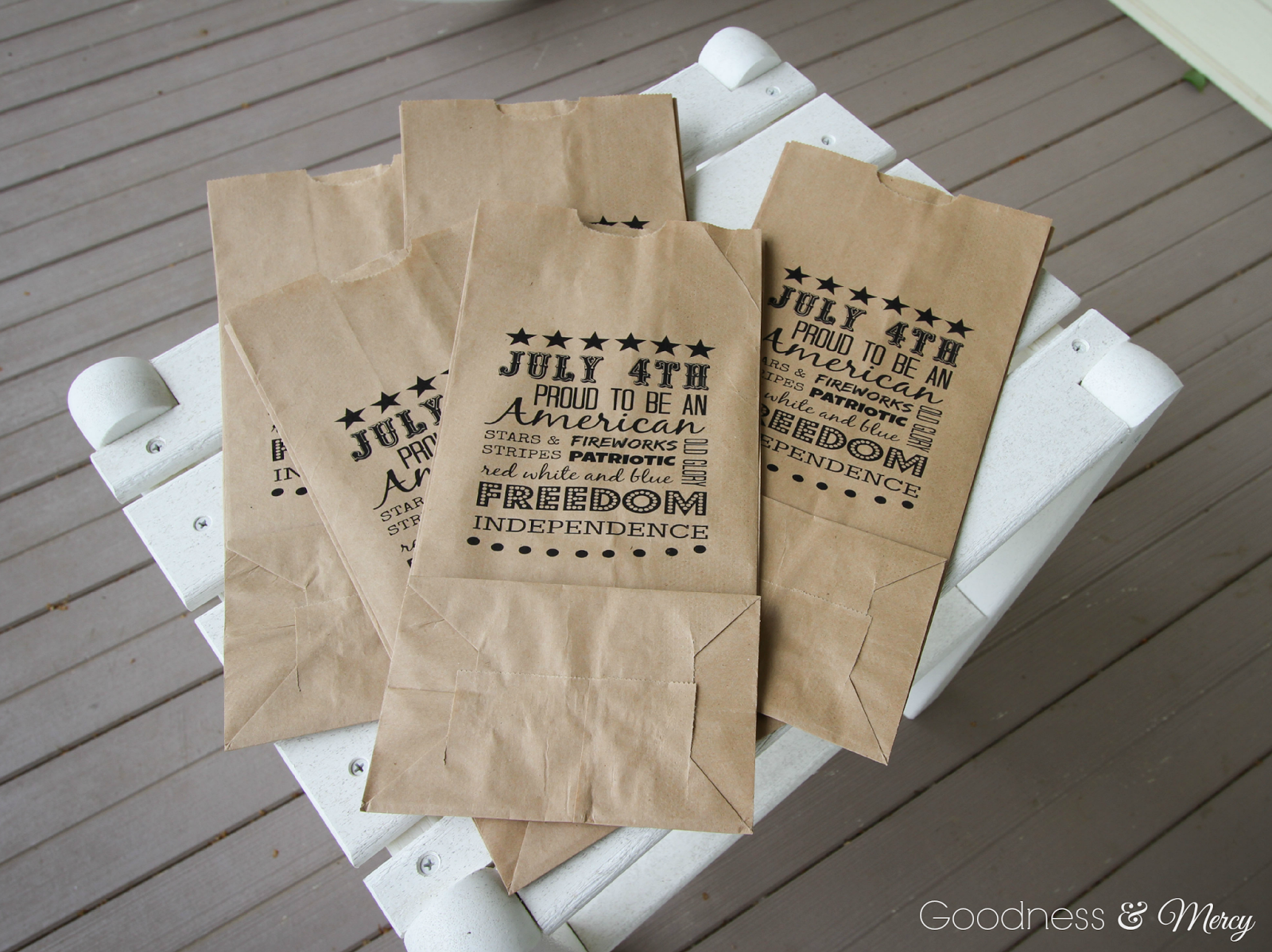 Goodness and Mercy How to Print on Paper Lunch Bags