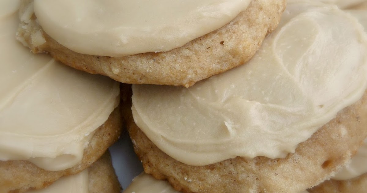 Seasoned with Simplicity Applesauce cookies with caramel frosting