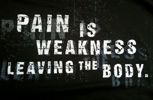 Workout Quotes Pain