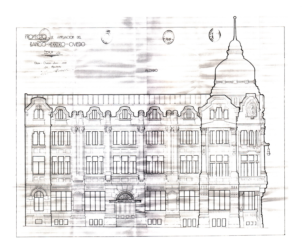 ARQUITECTURA DE OVIEDO. 18502000 BANCO HERRERO. CALLE FRUELA. OVIEDO