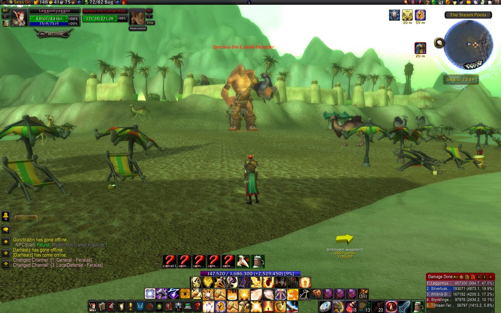 WoW Rare Spawns Mysterious Camel Figurine Reins of the Grey Riding Camel