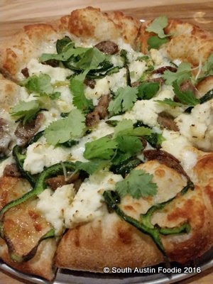 Pinthouse Pizza South Lamar -- white pizza