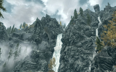 Skyrim Waterfall, Graphics,