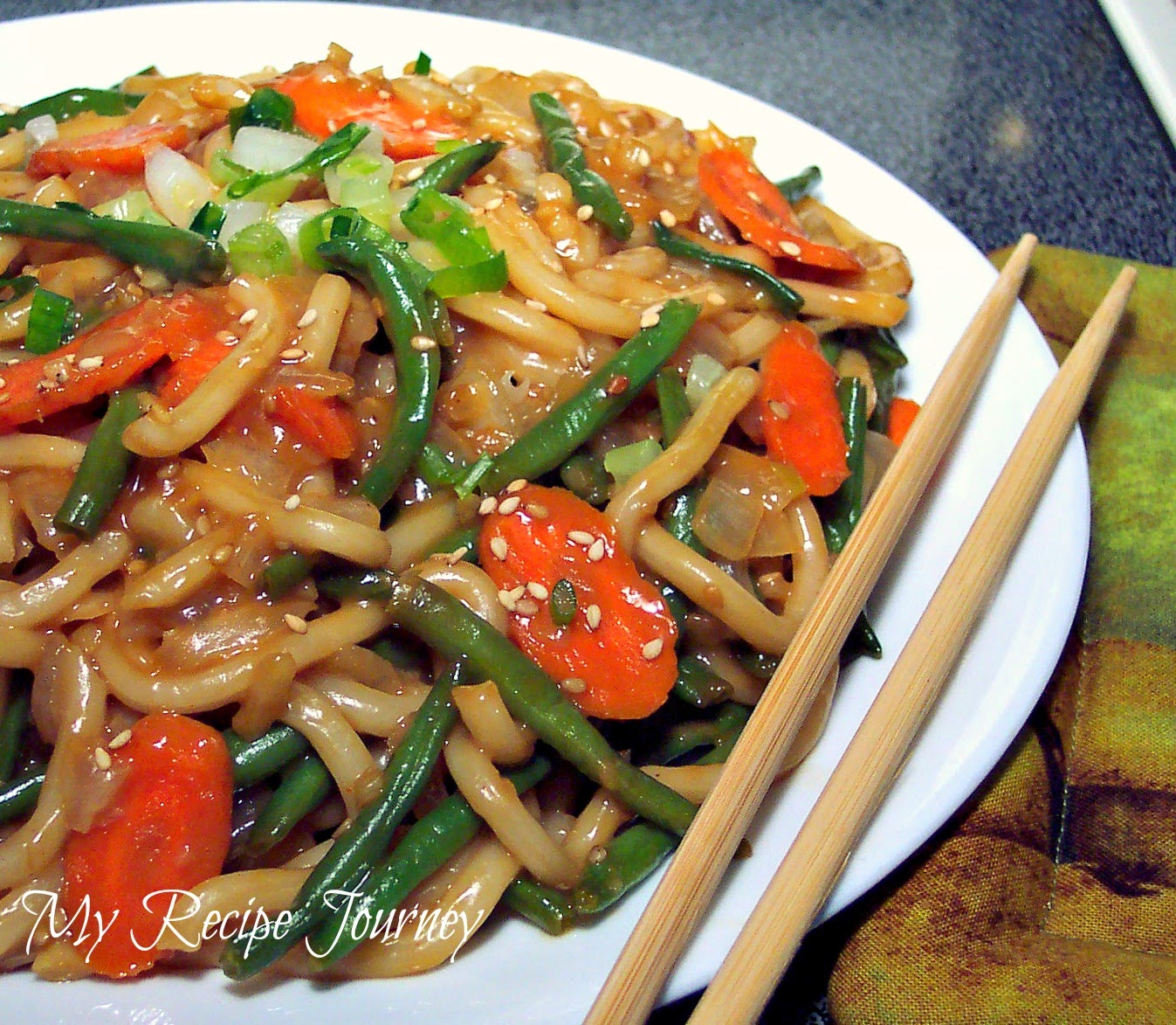 My Recipe Journey Thai Satay Udon Noodles!