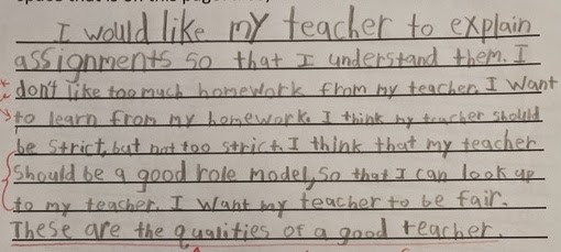 essay on the teacher