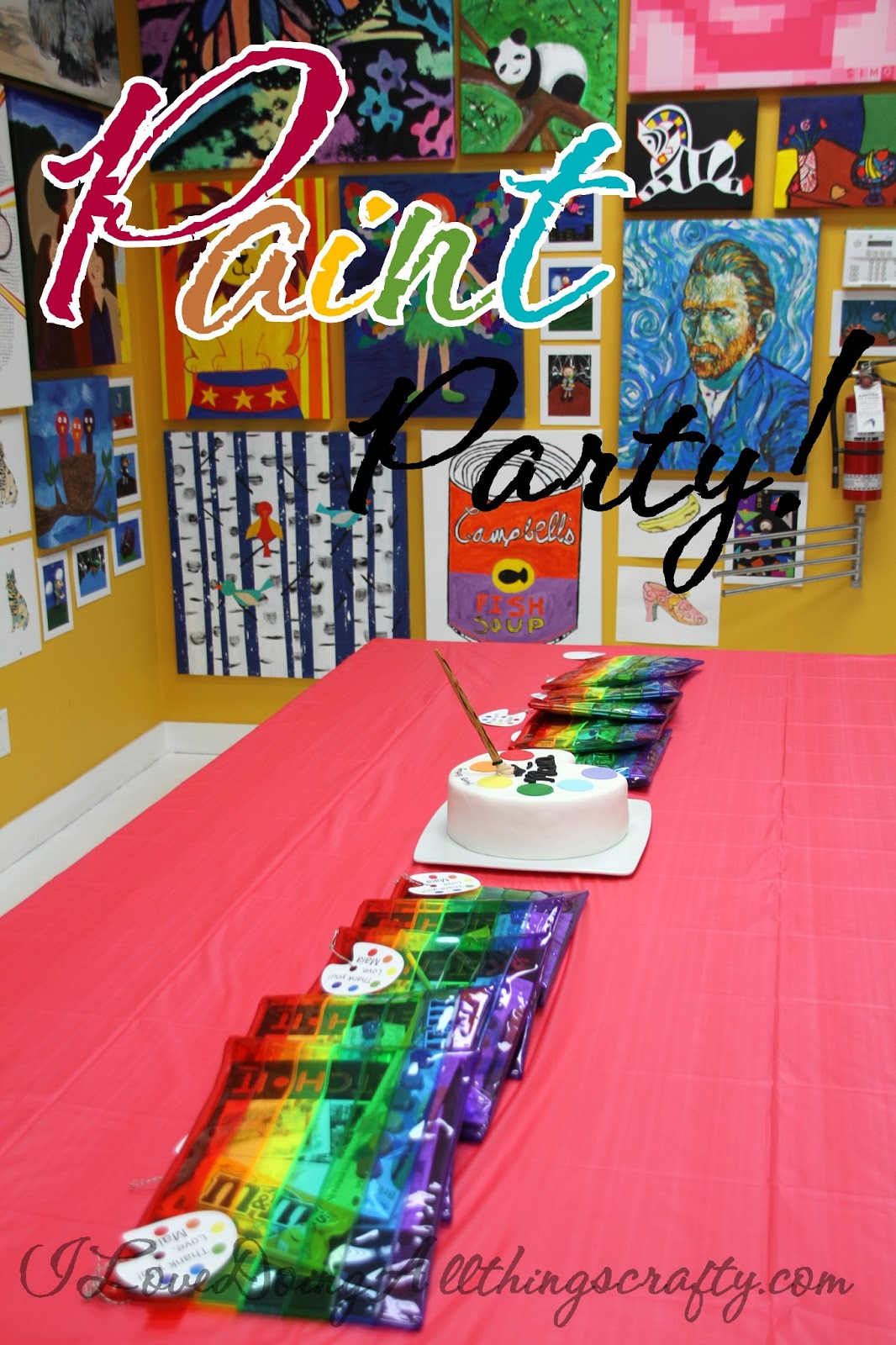 Decorations for a Painting-themed Birthday Party