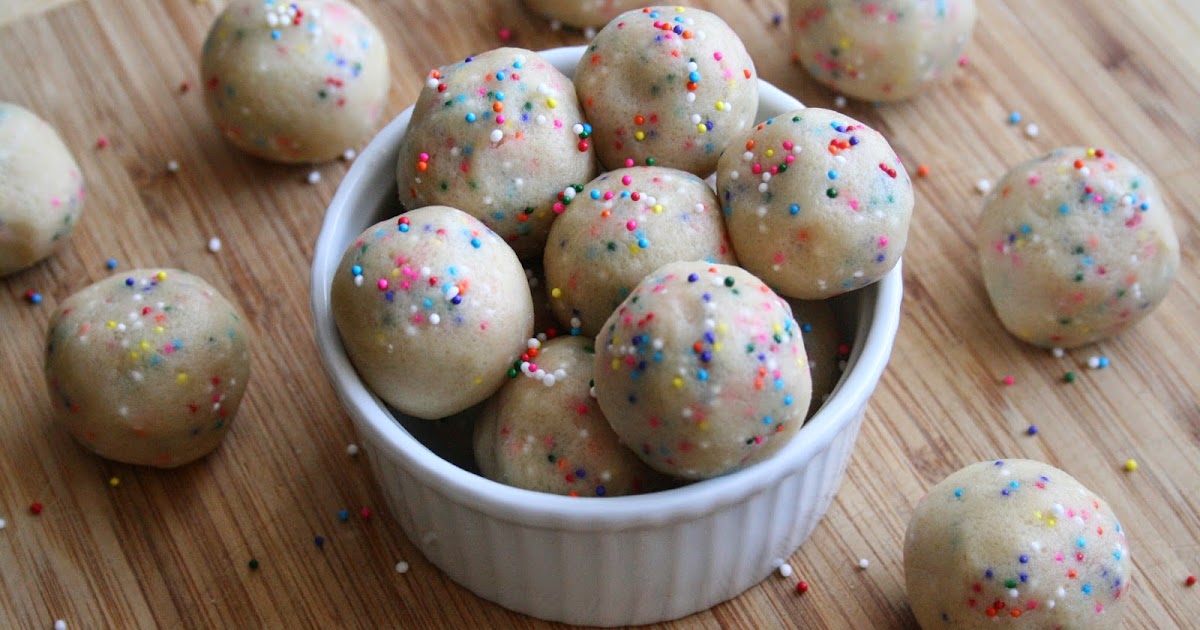 Bake a holic Confetti Cookie Dough Bites