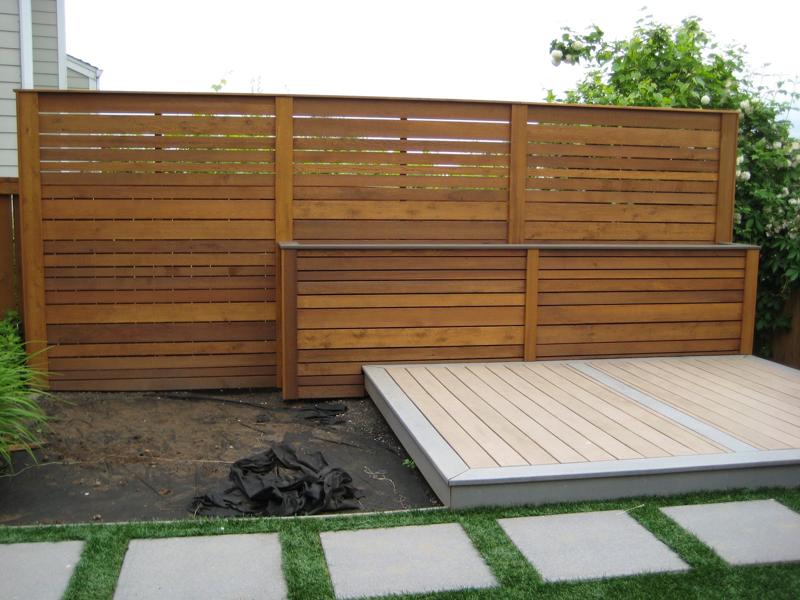 Backyard privacy wall | Nobles Project Blog