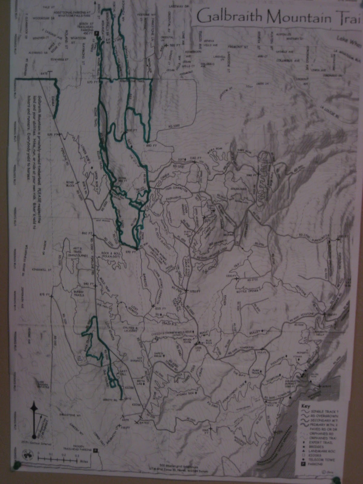 Galbraith Hiking Galbraith Wall map August 2nd edition