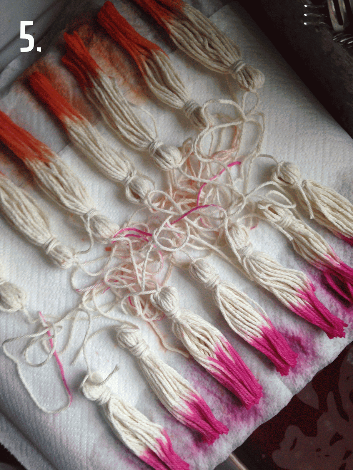 Ashley Thunder Events DIY DipDye Tassel Backdrop