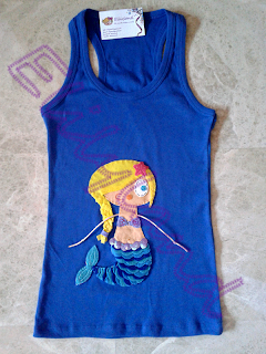 Camiseta Mini-Elily Sirena Camiseta Sirena Mini-Elily hecho a Mano