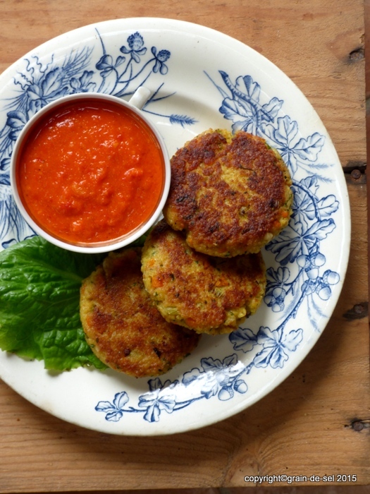 Klöpse CouscousMöhrenBratlinge Salzkorn meine Gartenküche