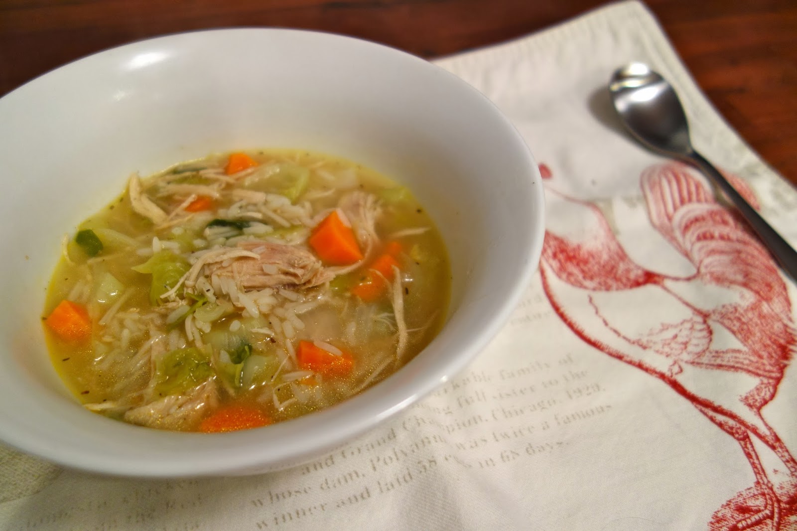 rustyfarmhouse Hearty Chicken and Rice Soup with Asian Veggies