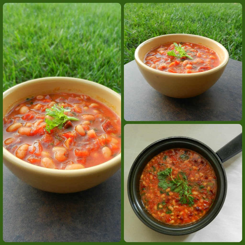 Sizzling Indian Recipes..... Canned Navy beans Curry with Beetroots