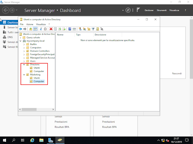 Unità Organizzative Direzione e Marketing Unità Organizzative Direzione e Marketing