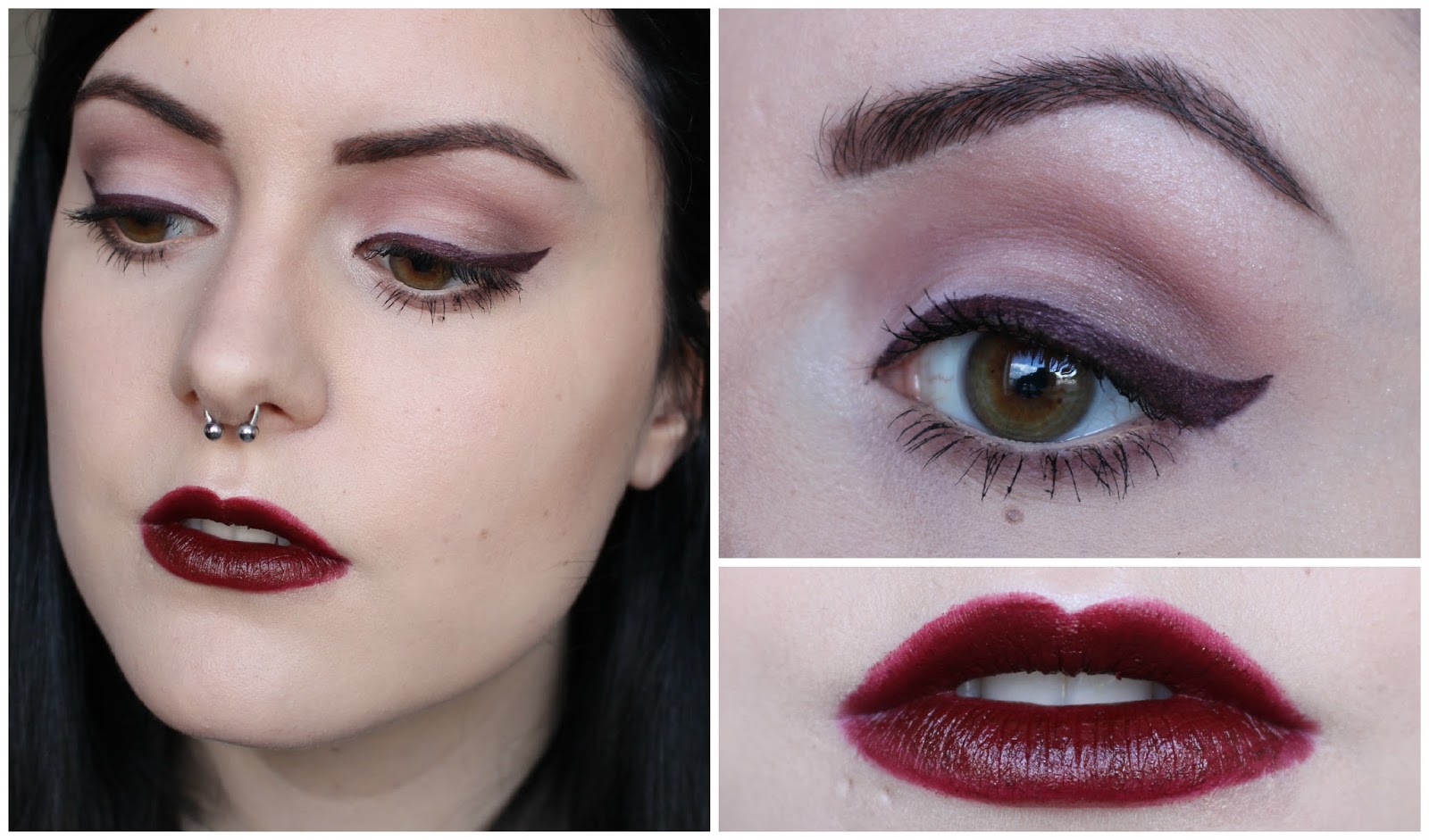 KITTENMOUSTACHE Video Burgundy Eyeliner + Gel Liner Tutorial