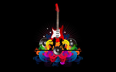 Music wallpapers - guitars design wallpaper