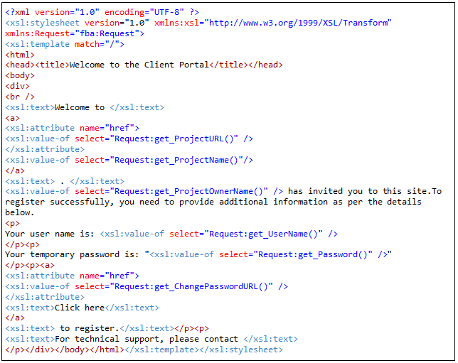 Sharepoint SharePoint email templates using XSLT