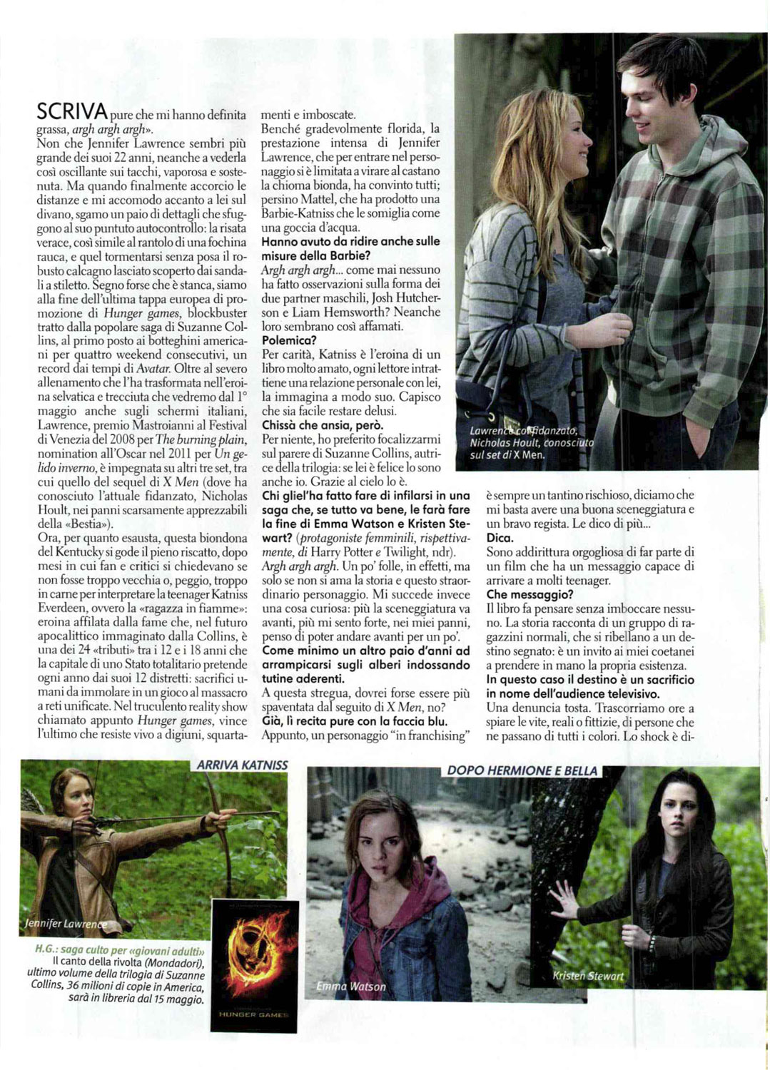 JENNIFER LAWRENCE in Italy’s Gioia Magazine May 2012 Issue | Just FAB