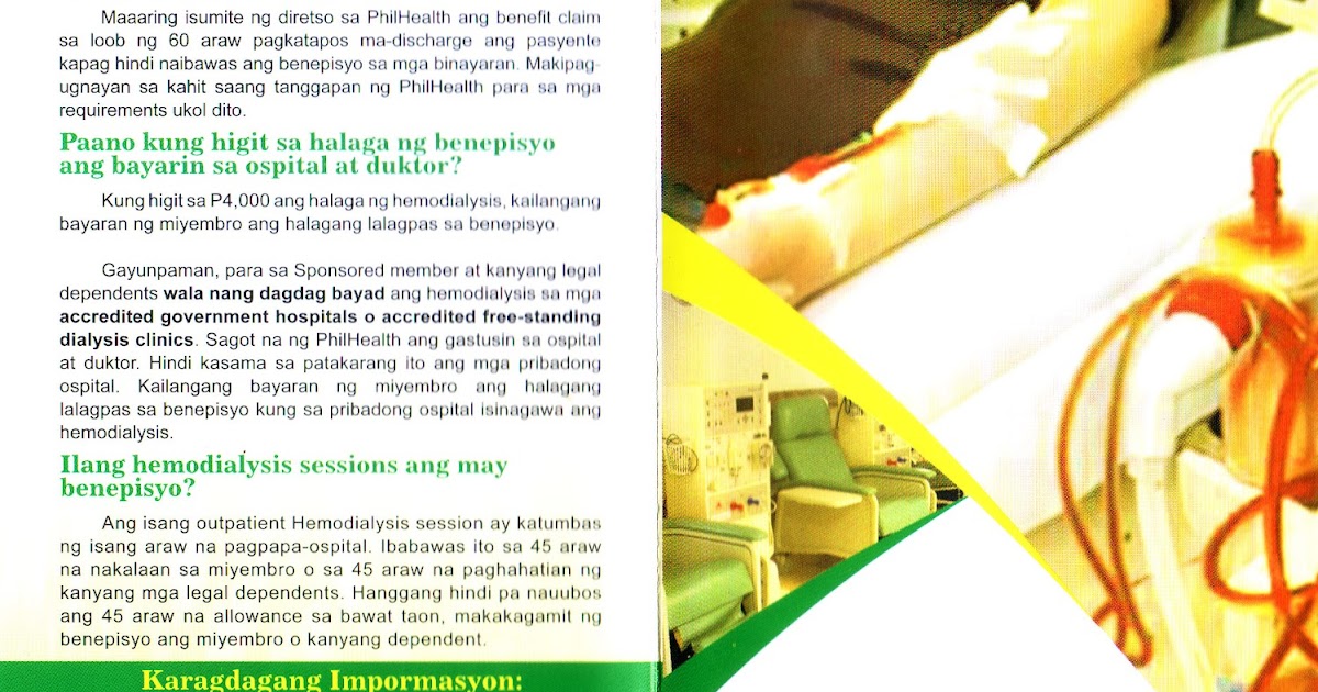 PhilHealth 101 PhilHealth Hemodialysis Benefits
