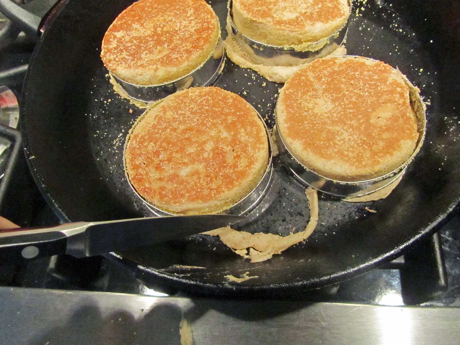 Loaves n Dishes OATMEAL ENGLISH MUFFINS; No Knead, No Roll