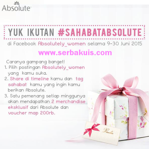 Kuis Sahabat Absolute Berhadiah Voucher MAP 200K & Merchandise per Minggu Kuis Sahabat Absolute Berhadiah Voucher MAP 200K & Merchandise per Minggu