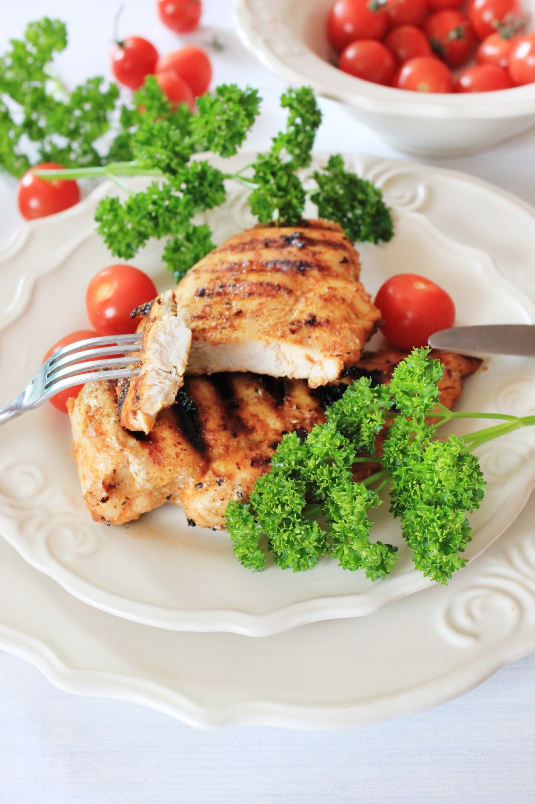 Grillowany filet z kurczaka Tysia Gotuje blog kulinarny