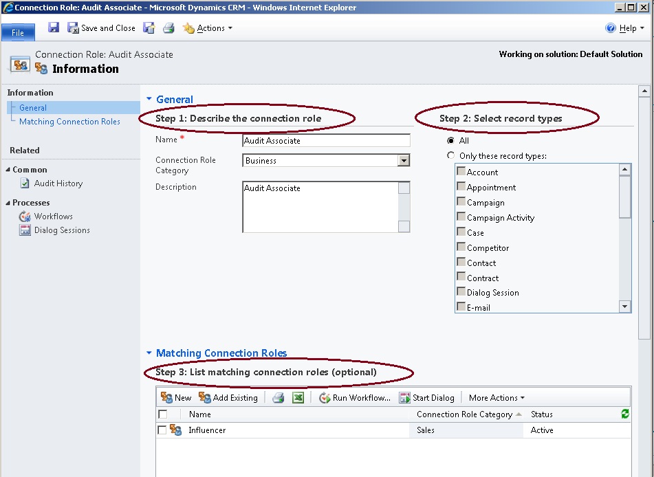 Crm 2011 And Connections