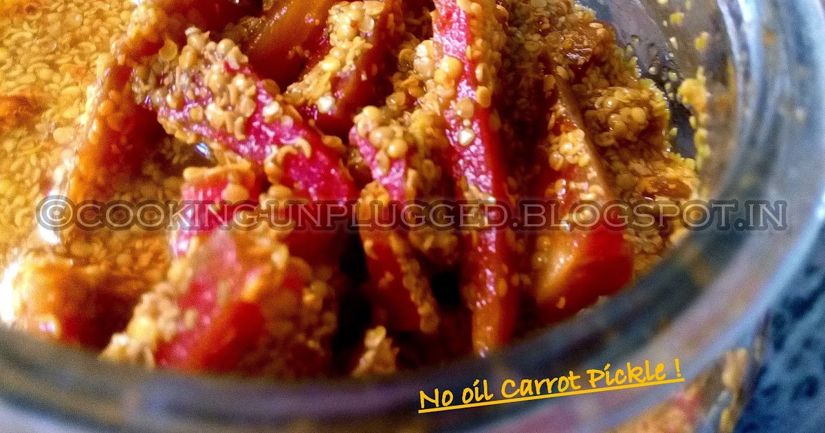 No Oil-Spice Carrot Pickle
