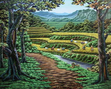 Lukisan Panen di ujung desa