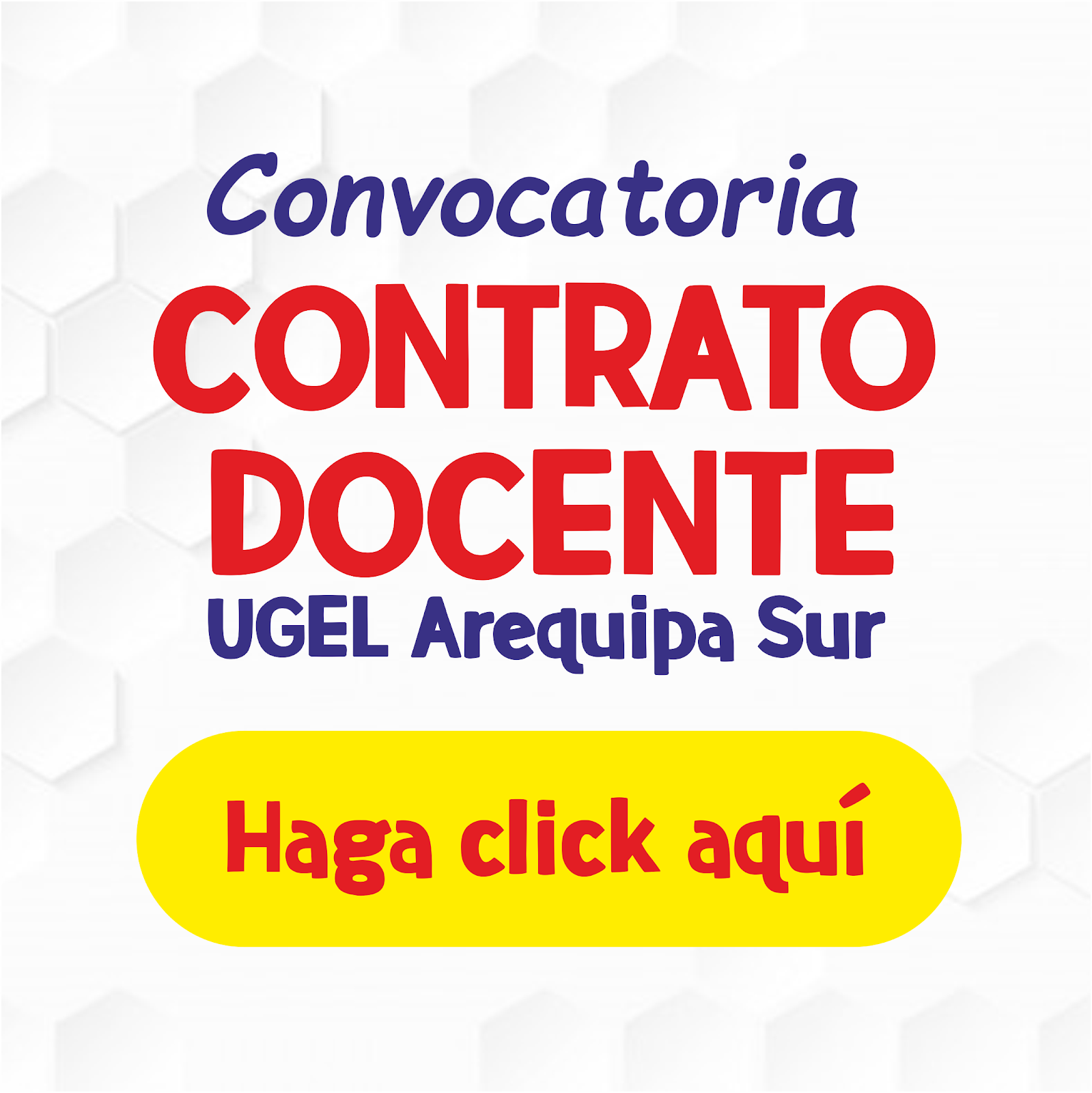 CONVOCATORIA CONTRATO DOCENTE