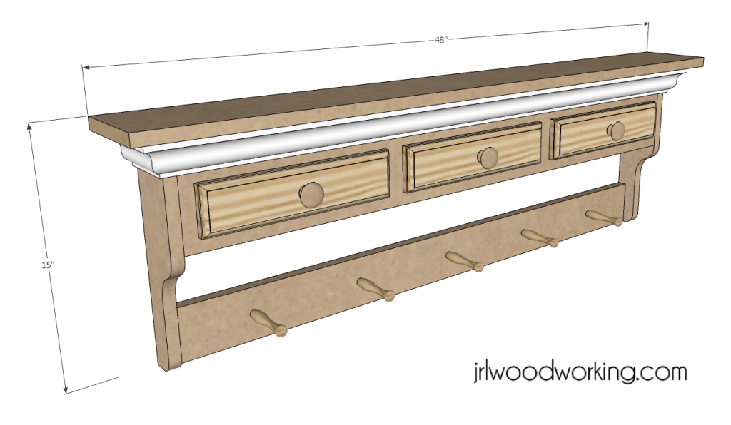 Free Wall Shelf Woodworking Plans | Beginner Woodworking Project