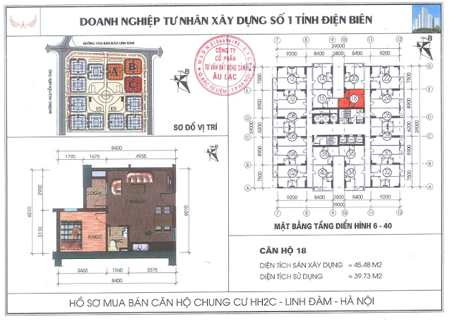 thiết kế căn hộ 18 HH2C Linh Đàm