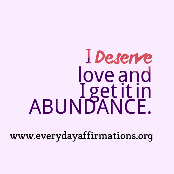 Affirmations for Love, Daily Affirmations 2014