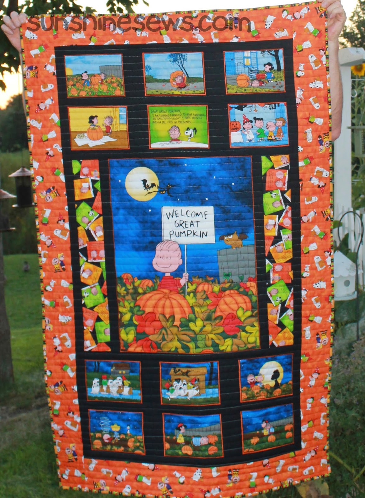 SunShine Sews... Great Pumpkin Quilt Completed