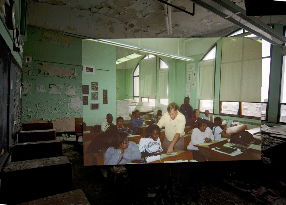 Deserted Places An Abandoned Detroit High School Now And Then