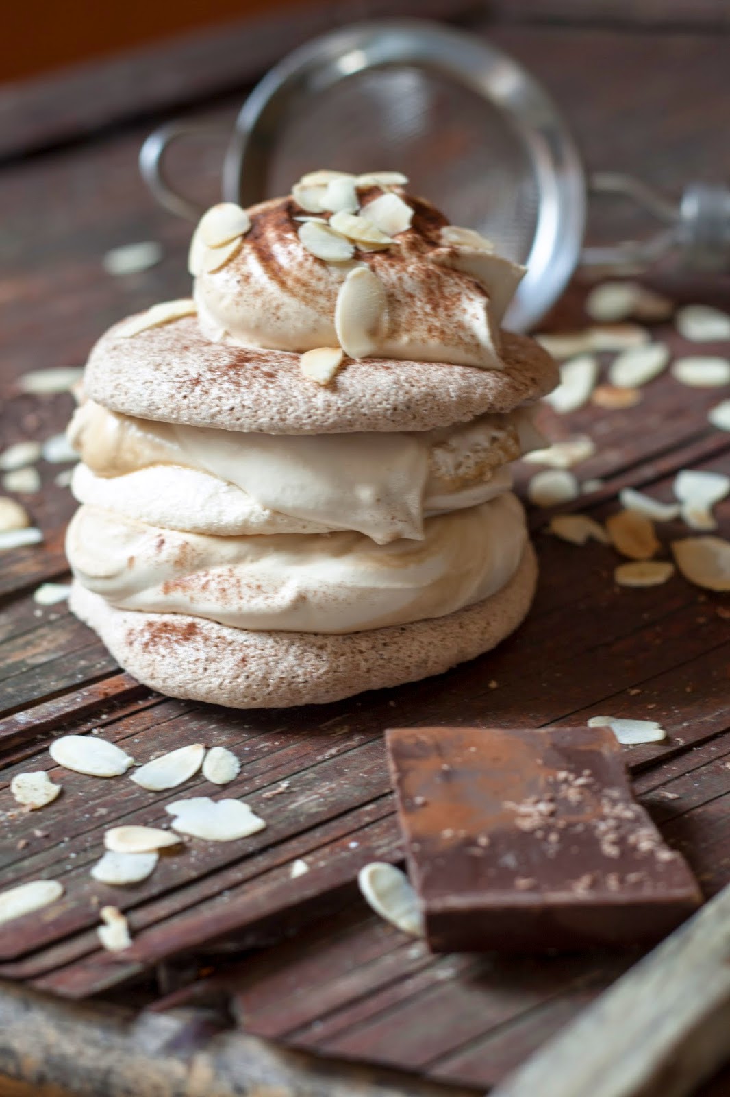 Chococokoffie pavlova