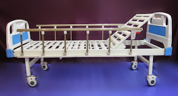 ABS hospital bed single fowler with aluminium side rails